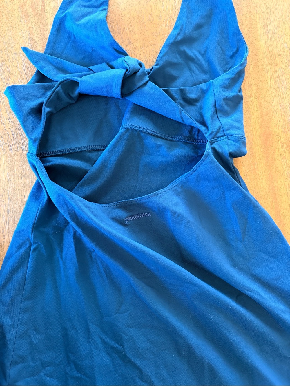 Patagonia Blue Halter Midi Dress - Picture 3 of 5